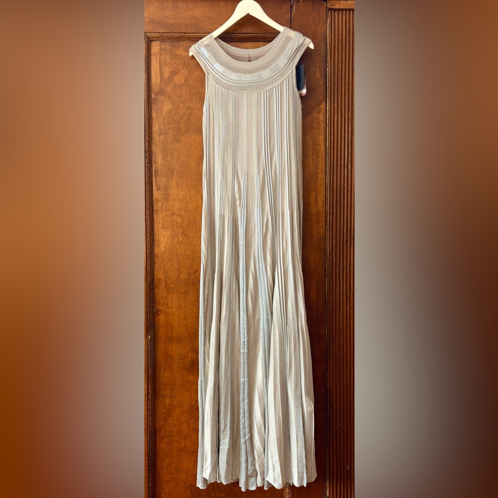 Missoni Sweater Maxi Dress with Metallic Accents Size 42  New With Tags